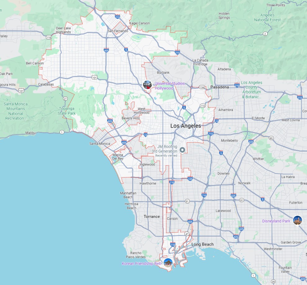 Los Angeles, Location
